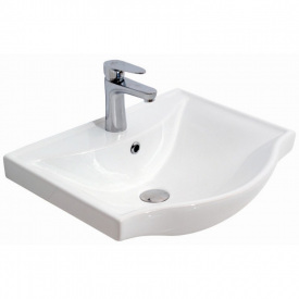 Раковина накладная RJ TULIP 555x460 прямоугольная керамика, белый (RJFU081-0055WH)