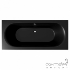 Прямоугольная встраиваемая акриловая ванна Excellent Oceana Slim WAEX.OCE17BLMS матовая черная