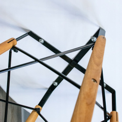 Круглий стіл JUMI Scandinavian Design black 80см. + 4 сучасні скандинавські стільці Київ