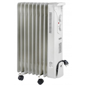 Масляный обогреватель с дуйкой Nikura 9 секций 2000 Вт Белый (125260)