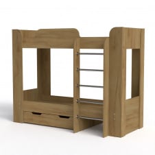 Двоярусне ліжко Твікс-2 Компаніт 190х70 см дсп дуб-крафт