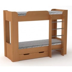 Двоярусне ліжко Твікс-2 Компаніт 190х70 см дсп бук Ізюм