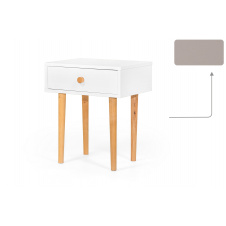 Тумба приліжкова UrbanOak-4 (кашемір, рівні ніжки, 45х33х54 см) IMI