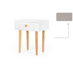 Тумба приліжкова UrbanOak-4 (кашемір, рівні ніжки, 45х33х54 см) IMI Ромны