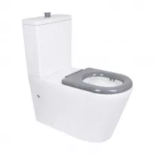 Унитаз напольный Qtap Freedom 665×385 безободковый, белый (QT22226098W)
