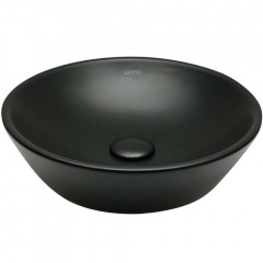 Умывальник накладной Isvea SistemaY Soft 450x450 круглый, черный матовый (10SY66045 matt black) Коростень
