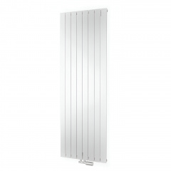 Дизайнерский вертикальный радиатор ISAN Melody Collom 1500x298 с LED-подсветкой, белый Новомосковськ