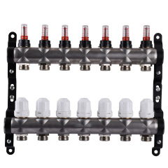 Коллектор теплого пола ECO Technology 3/4"х25 НН 7-ый с измерителем расхода (000027050) Чернигов