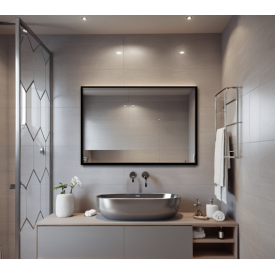 Дзеркало настінне в рамі Tobi Sho Melanie Black без підсвічування універсальне, 600х800х20 мм