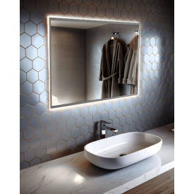 Дзеркало з підсвічуванням Tobi Sho Ariana в рамі для ванної кімнати, передпокою, 500х700х30 мм