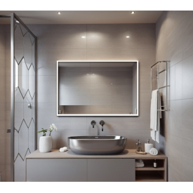 Зеркало в раме настенное Tobi Sho Melanie White без подсветки универсальное, 600х800х20 мм