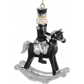 Підвіски Лускунчик Новорічна історія (з конем) чорний BonaDi DP186308