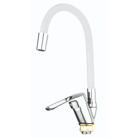 Смеситель для кухни Mixxus FANY 011 Nut Refl White без подводки MI6289