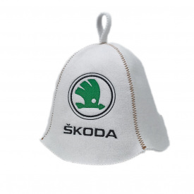Банная шапка Luxyart Skoda One Size белый LA-690