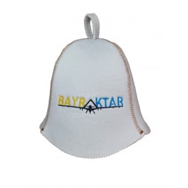 Банная шапка Luxyart One Size Bayraktar искусственный фетр Белый (LA-881)