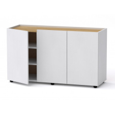 Комод Тумба 2 Компанит МГ 6 120х42х70 см Альба белый