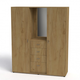 Прихожая Компанит Ангелина 160х45х195 см Дуб крафт золотой