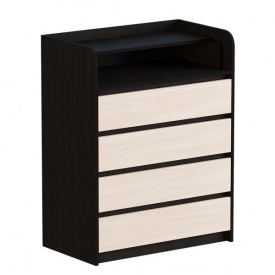 Комод сповівльний Эверест Телескопи 80х45х101 см венге молочний