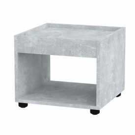 Квадратний стіл журнальний 1 Компанит МГ 6 42х42х35 см Бетон