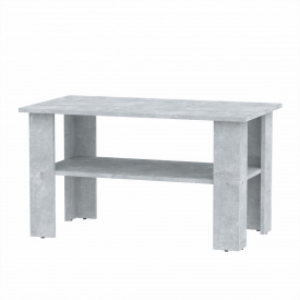 Стол журнальный Компанит Мадрид 2 90х50х50 см Бетон