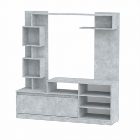 Стінка для вітальні Милана Компанит 150х38,7х160 см Бетон