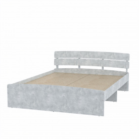 Ліжко двоспальне Модерн 140 Компанит 213,2х145,2х80 см Бетон