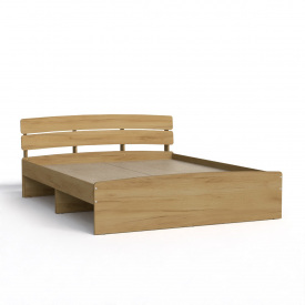 Ліжко двоспальне Модерн 160 Компанит 213,2х165,2х80 см Дуб крафт золотий