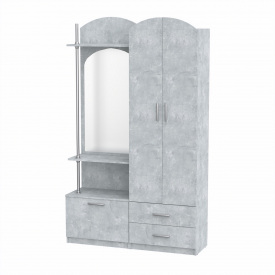 Прихожая Компанит Валентина 120х37,5х200 см Бетон