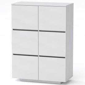 Комод Тумба 2 Компанит МГ 5 85х40х118 см Альба белый