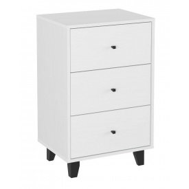 Маленький комод з ящиками Компанит Комод 33 52х40х82 см Альба білий