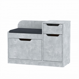 Тумба для взуття Компанит ТО 12 90х38х66 см Бетон