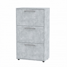 Висока тумба для взуття Компанит ТО 20 70х38х123 см Бетон