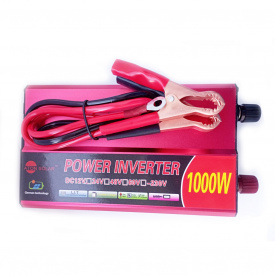 Автомобильный инвертор Aton Solar Power Inverter 006 c 12V на 220V 1000W модифицированная синусоида Red (11032-hbr)