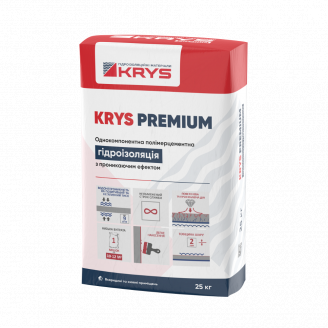 Проникающая полимерцементная гидроизоляция KRYS PREMIUM 25 кг