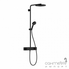 Душевая стойка с термостатом Hansgrohe Pulsify Showerpipe 260 1jet 24220670 матовая черная