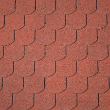 Бітумна черепиця Superglass Biber (10) Tile Red