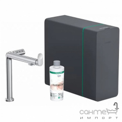 Смеситель для кухни + стартовый комплект Hansgrohe Aqittura M91 SodaSystem 76837000 хром Гайсин