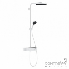 Душевая стойка с термостатом Hansgrohe Pulsify Showerpipe 260 1jet 24220700 матовая белая Вишневе