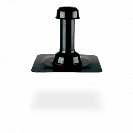 Аератор SitaVent з поліуретану, утеплений, з ввареним з'єднувальним ПВХ фартухом, дощовідводом, ущільнюючим кільцем і ковпачком DN 100, висота 400 мм.