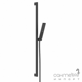 Душевой гарнитур Hansgrohe Pulsify E 100 1jet EcoSmart+ Unica 90 24381670 матовый черный