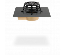 Балконная/террасная воронка из полиуретана Sita Compact угловая с ПВХ-фартухом (диаметр 50 мм).