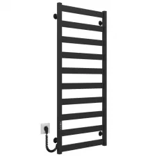 Полотенцесушитель электрический Deffi Harmony П10 1200х500 крашеная сталь, черный, JD04