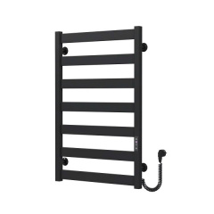 Полотенцесушитель электрический Deffi Harmony П7 800х500 крашеная сталь, черный, JD04 Тячів