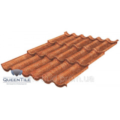 Композитная черепица QueenTile лист 3-тайловый Чернигов