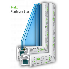 Металлопластиковые окна Steko R 600 Platinum Star Красноград