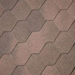 Битумная черепица IKO (Айко) Superglass Hex (07) Dual Brown Косів