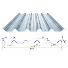 Сталекс Профнастил ПН-44 0,40 PE RAL 9006 Китай (Эконом) Херсон