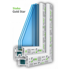 Металлопластиковые окна Steko R 500 Gold Star Кушугум