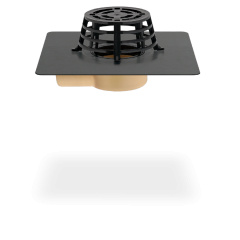 Балконная/террасная воронка из полиуретана Sita Compact угловая с ПВХ-фартухом (диаметр 50 мм). Рівне