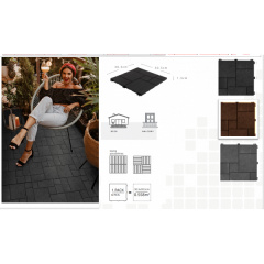 Декоративное покрытие Multy Home Mosaic, рифленое, 30х30см, серый, уп.6 шт. Володарск-Волынский